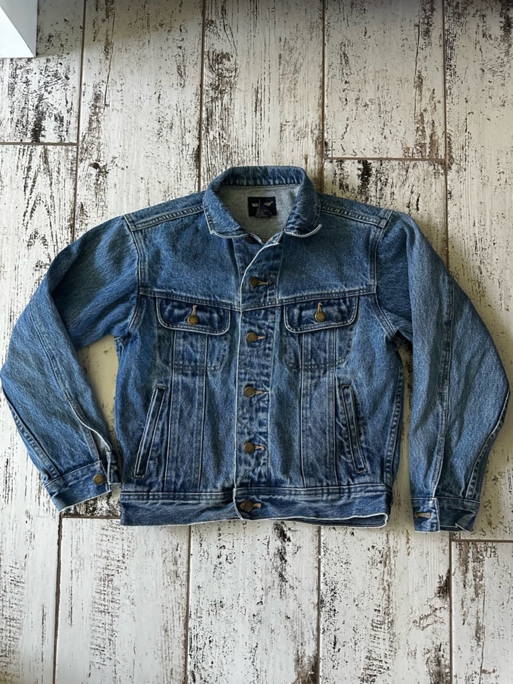 Vintage 90’s Wrangler Denim Trucker Jacket - Classic Jean Coat, Size M